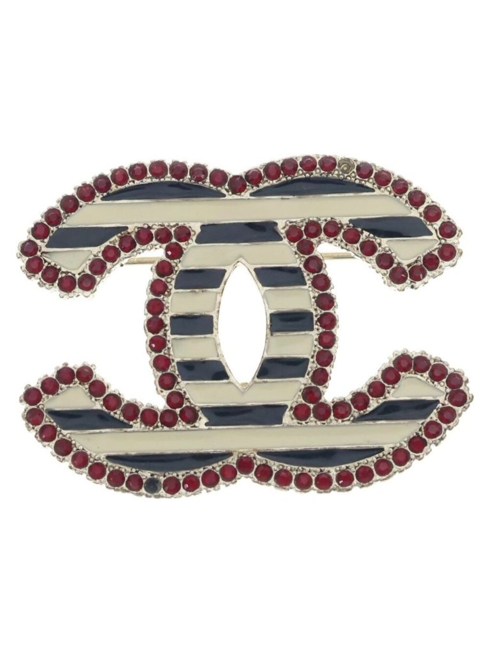 Chanel CC Logo Brooch Pin Badge Multicolor 03A